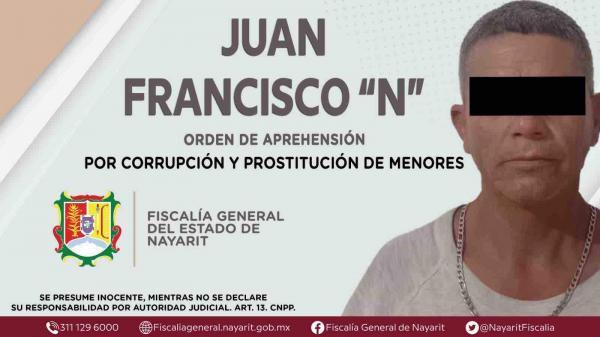 Lo capturan por el delito de corrupción y prostitución de menores en