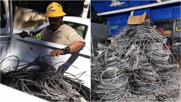 imagen 1 de Política || Se han retirado 7 toneladas de cable obsoleto en Tepic