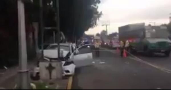 Video Chofer De Uber Se Estrella Tras Quedarse Dormido En Cdmx El