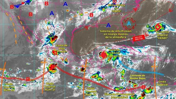 Huracán Grace Tocó Tierra En Quintana Roo Ahora Va Hacia Yucatán Y Veracruz El Sol De Nayarit 